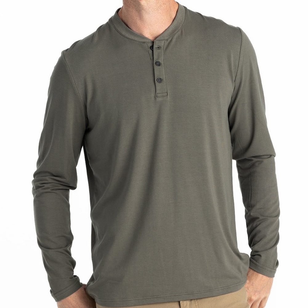 Free Fly Men's X-Large(XL) Bamboo Flex Long Sleeve Henley